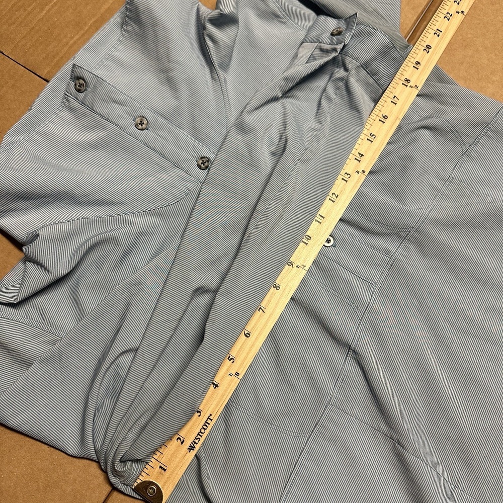 Mountain Hardwear Women's Citypass Long Sleeve Popover Blue Striped Shirt Large‎ - Picture 11 of 16